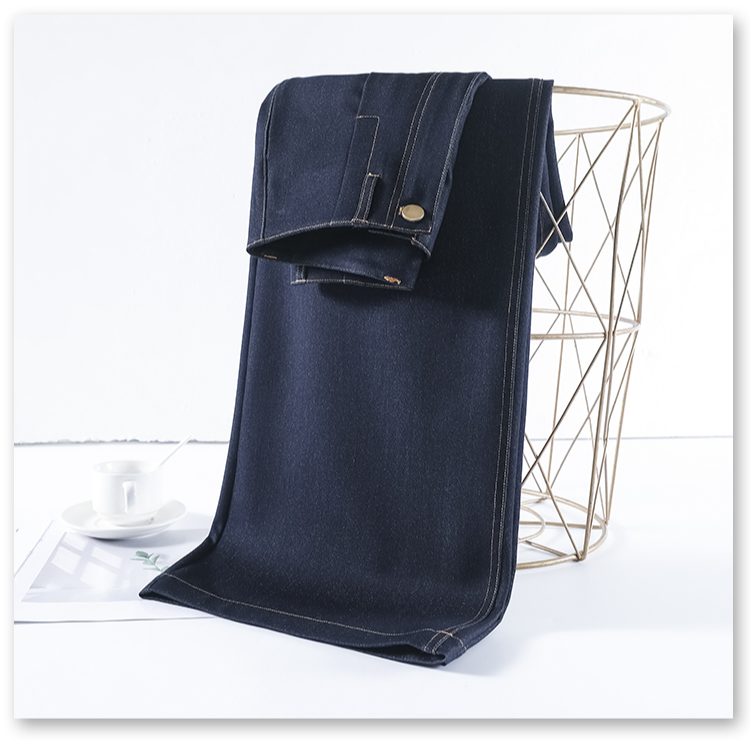 美式TXQ丹宁蓝【运费险+现货】牛仔裤女2025新款高腰窄版阔腿裤垂感