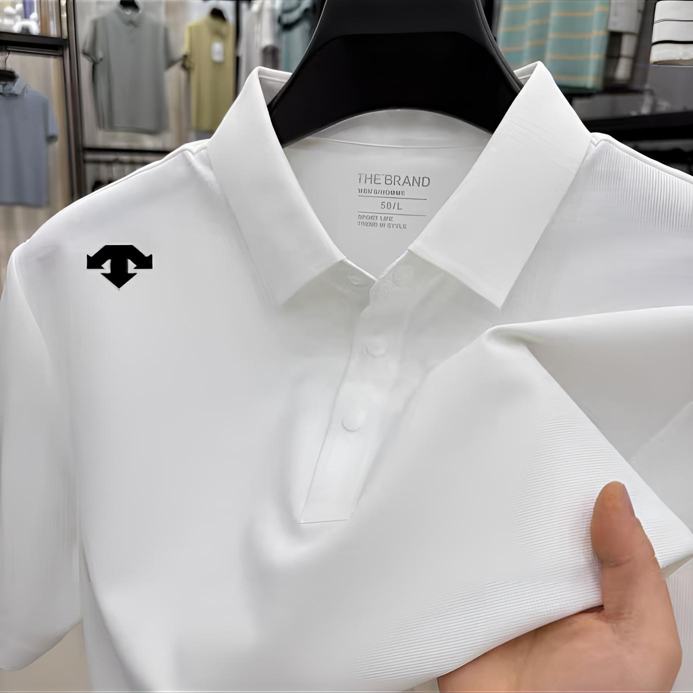 618活动 迪加【专柜】冰丝速干polo衫短袖男女同款款式T恤