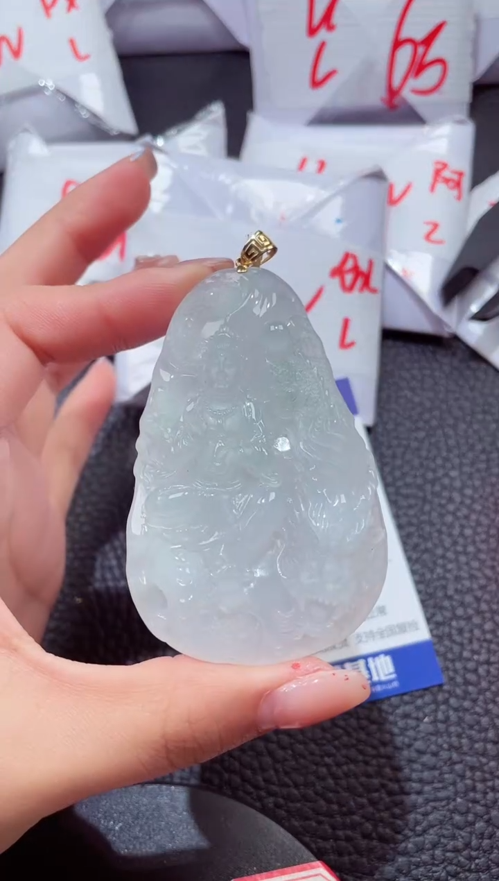 颈饰18K金镶嵌翡翠201