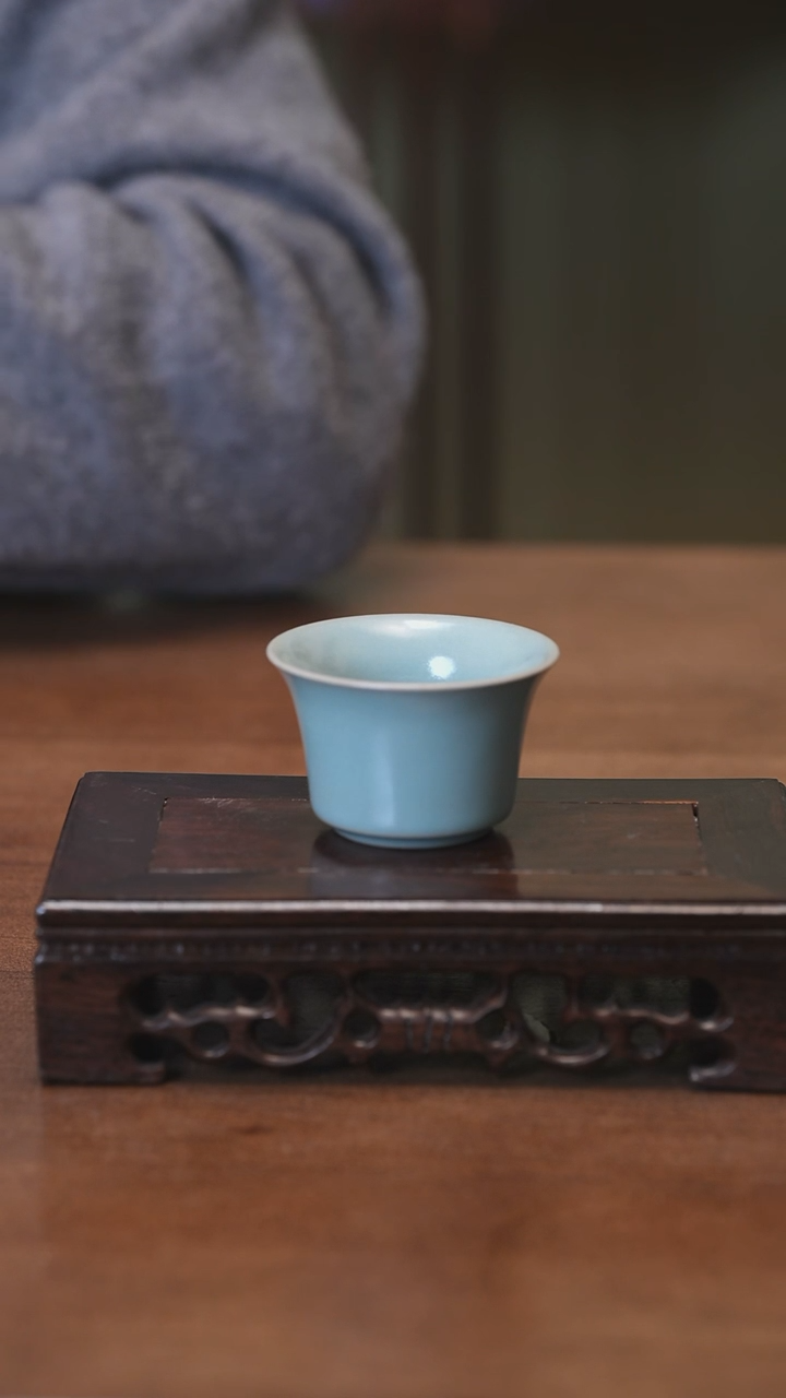 【闪购商品】Y宝丰宋官窑原产地汝瓷马蹄主人杯