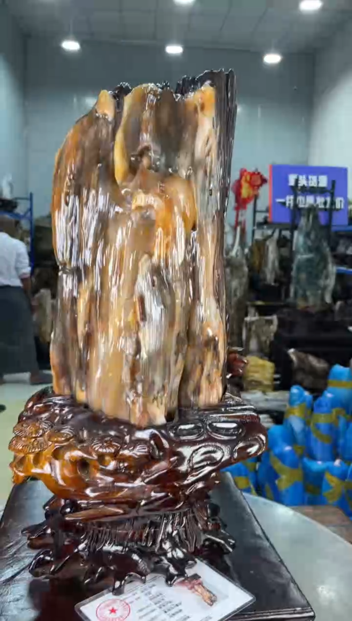 【闪购商品】硅化玉摆件未镶嵌67