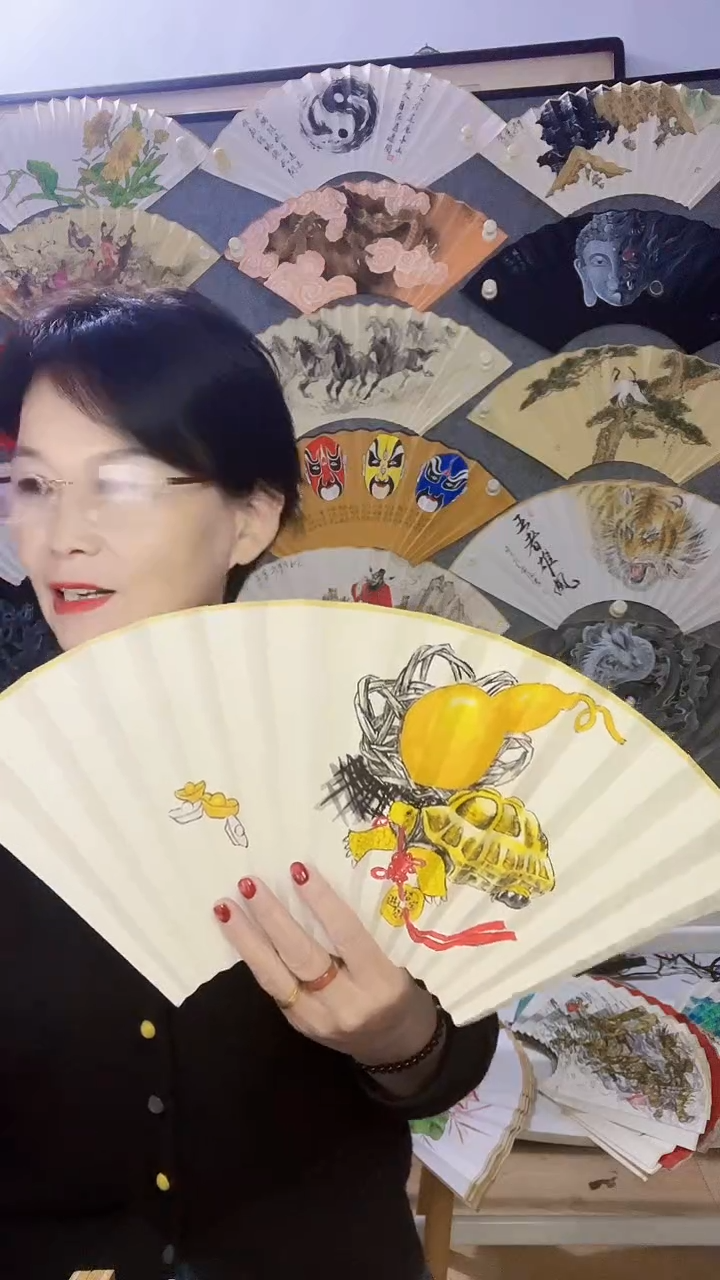 扇子九五寸十六方玉竹折扇