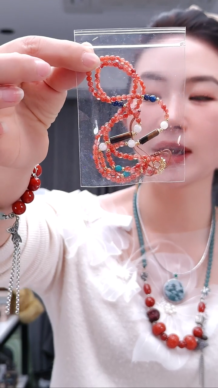 颈饰合金南红玛瑙2041南红万能链