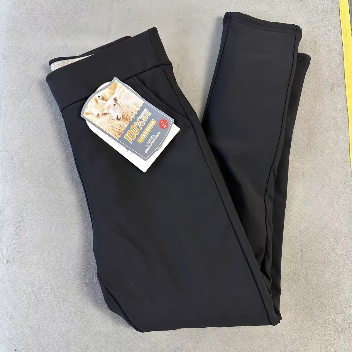 100%纯羊毛保暖裤女加绒加厚外穿高腰防寒羊毛裤弹力女秋冬款特厚