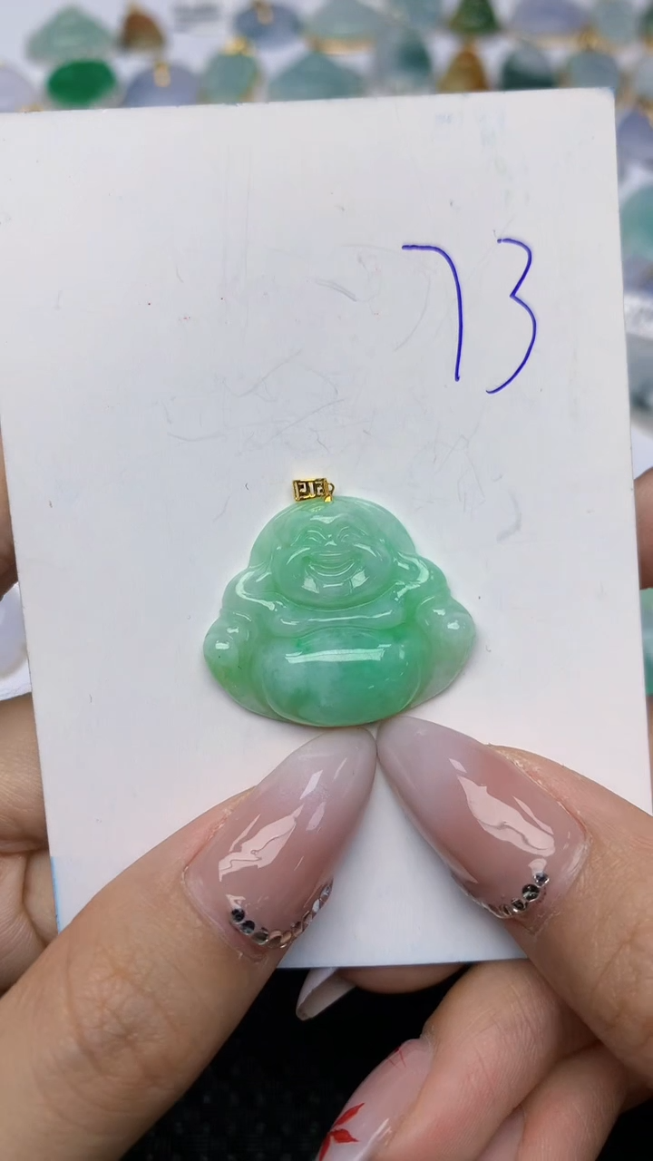 【闪购商品】翡翠颈饰18K金镶嵌 天然翡翠A货