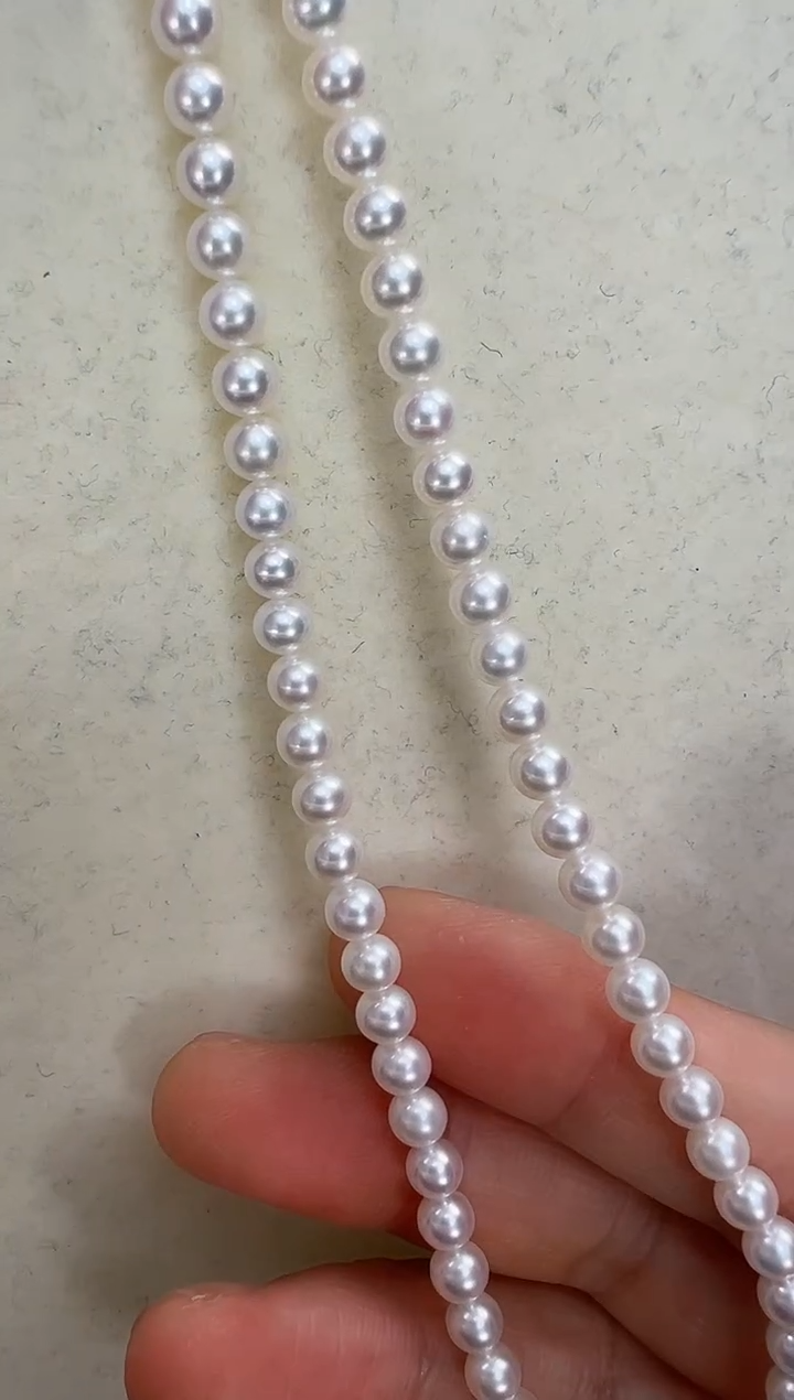 【闪购商品】淡水珍珠颈饰银S925镶嵌多样性发一4-5正圆