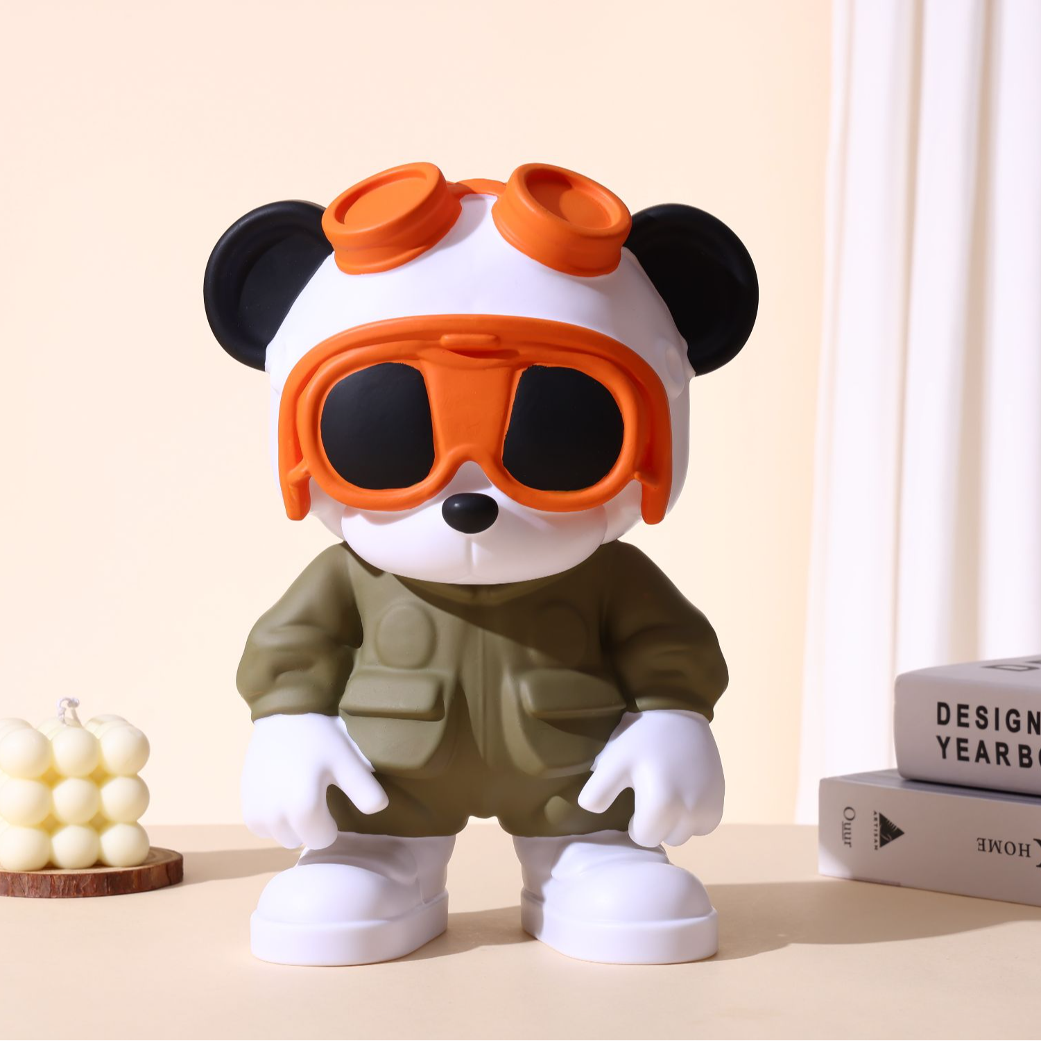 超大号暴力熊探险家轻奢创意乔迁新居装饰品酒柜玄关潮玩摆件
