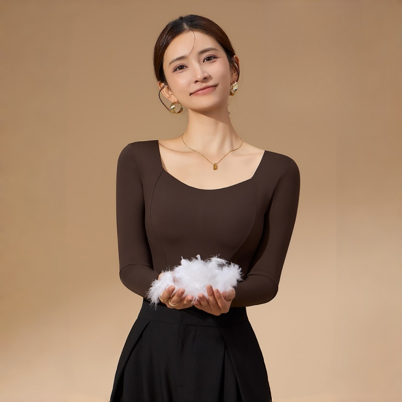 90白鸭绒羽肤保暖长袖10A抑菌除螨带胸垫裸感享受