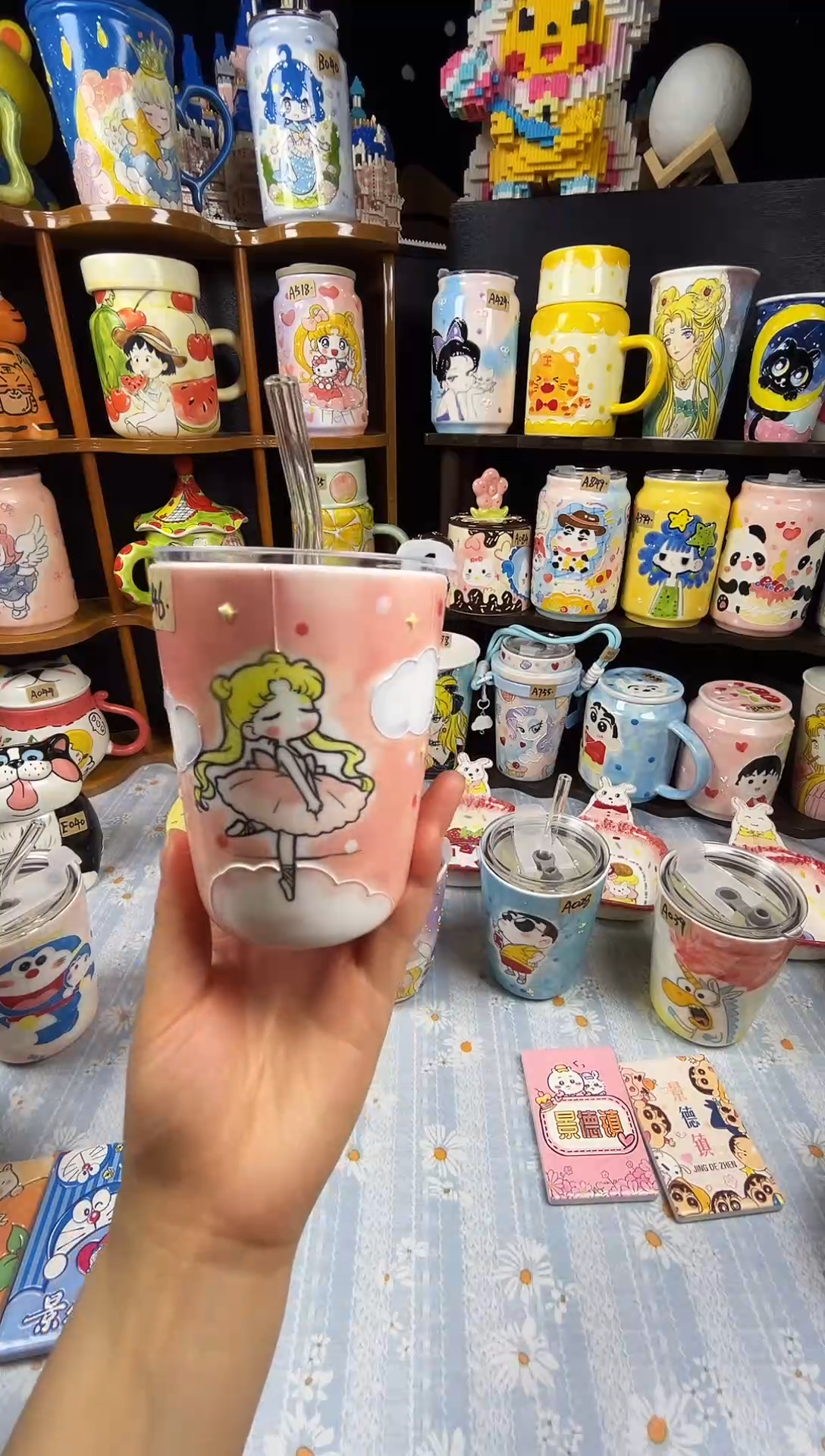 杯子景德镇文创陶瓷美少女芭蕾舞A246杯