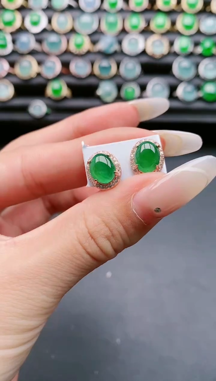 【闪购商品】翡翠戒指银S925镶嵌111111