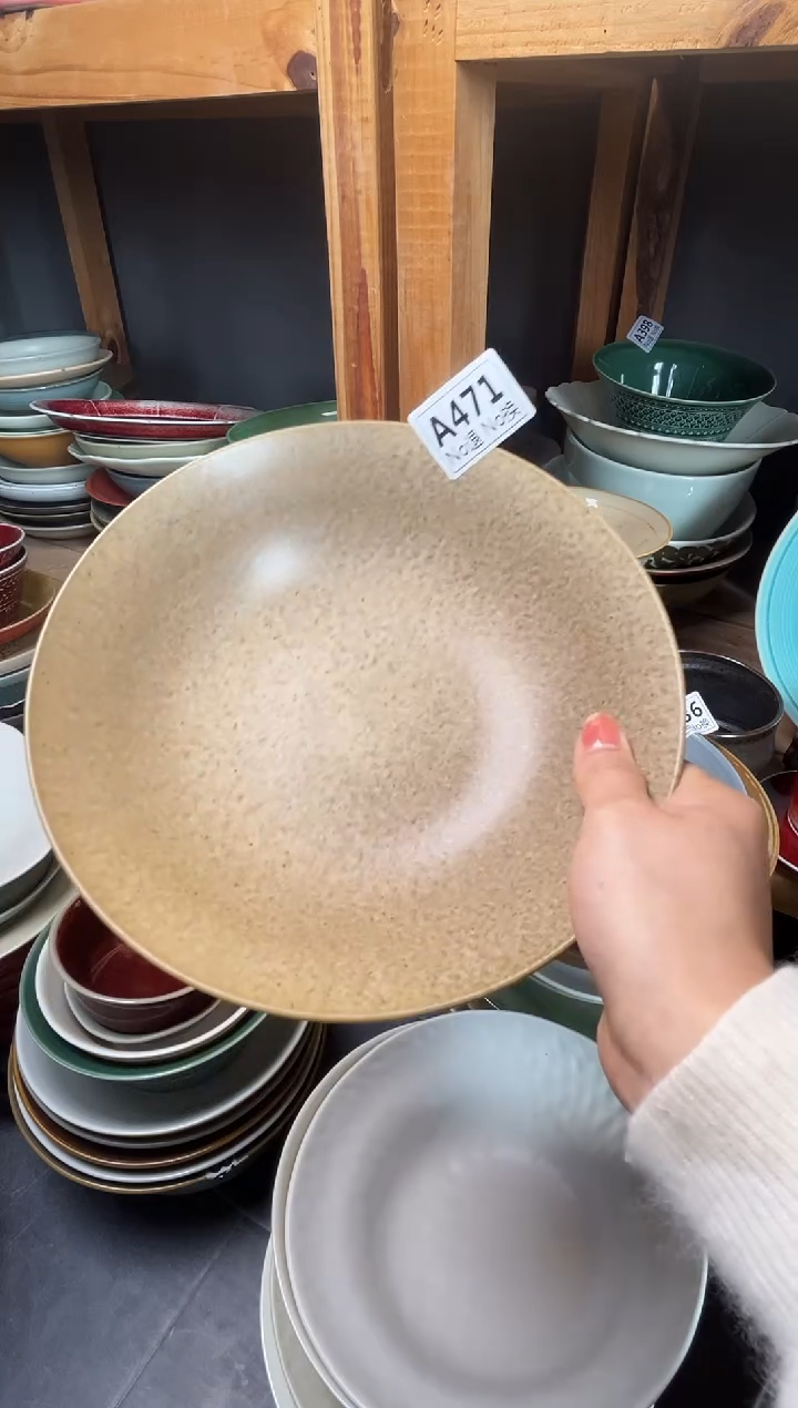 瓷片童*?a471玫瑰金敞口盘福利