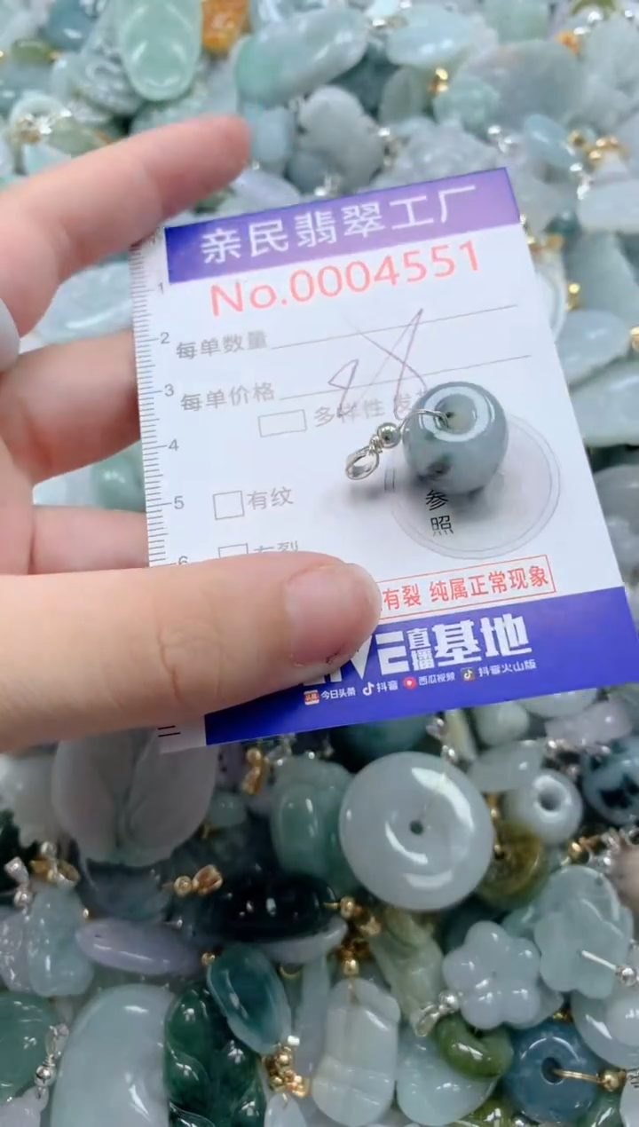 翡翠未镶嵌吊坠(不含链)4551