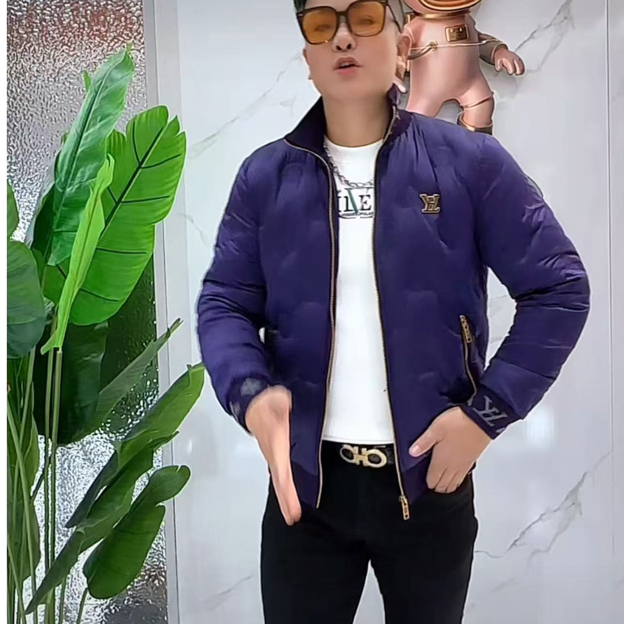 ２０２５秋冬加绒加厚男士羽服夹克（３色）