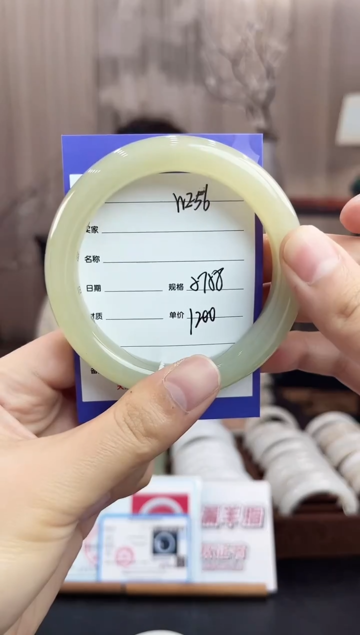 未镶嵌手镯和田玉WE56微色差