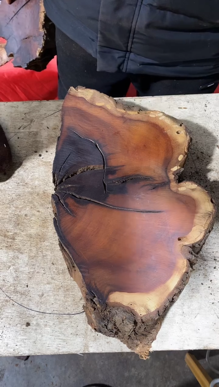 枣木【111】号原木段，尺寸随型