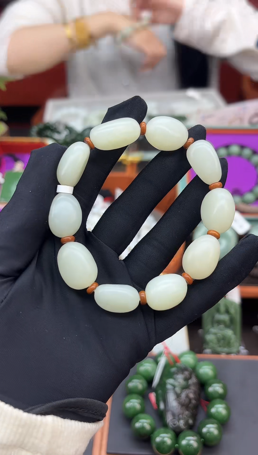 未镶嵌手串和田玉董小姐推荐 多样性发货 拍一发一