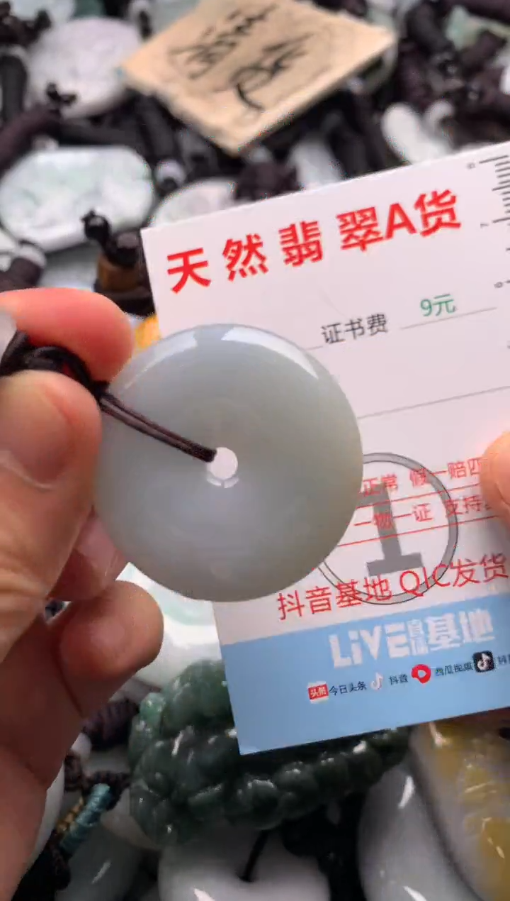 翡翠未镶嵌吊坠(不含链)1