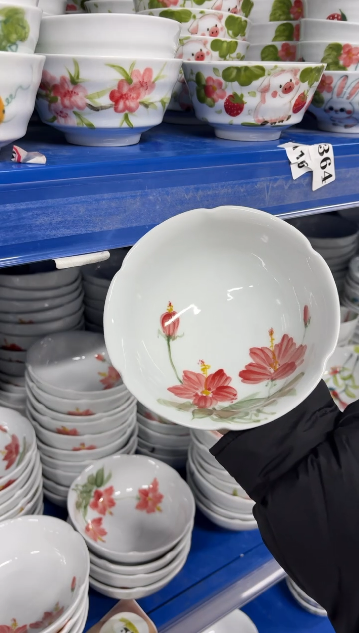 景德镇高温陶瓷食品级手绘釉中彩-小高脚