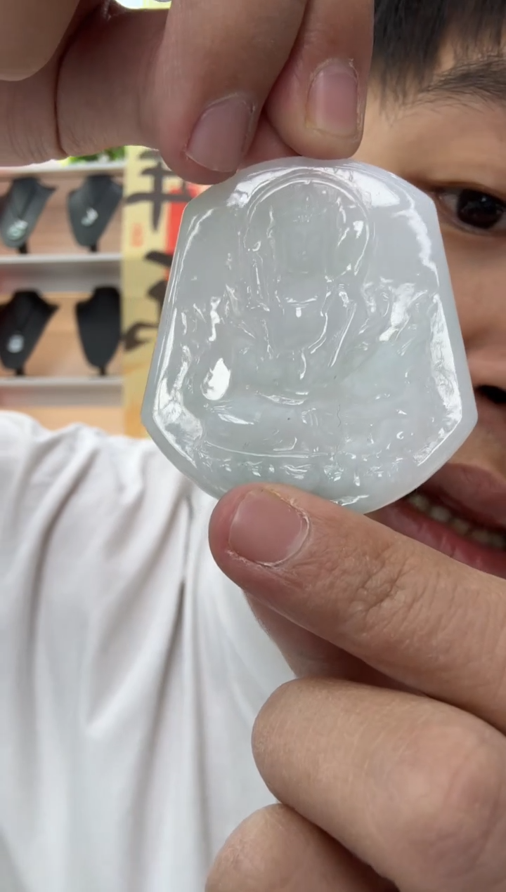 【闪购商品】翡翠颈饰未镶嵌天然翡翠A货孤品一件