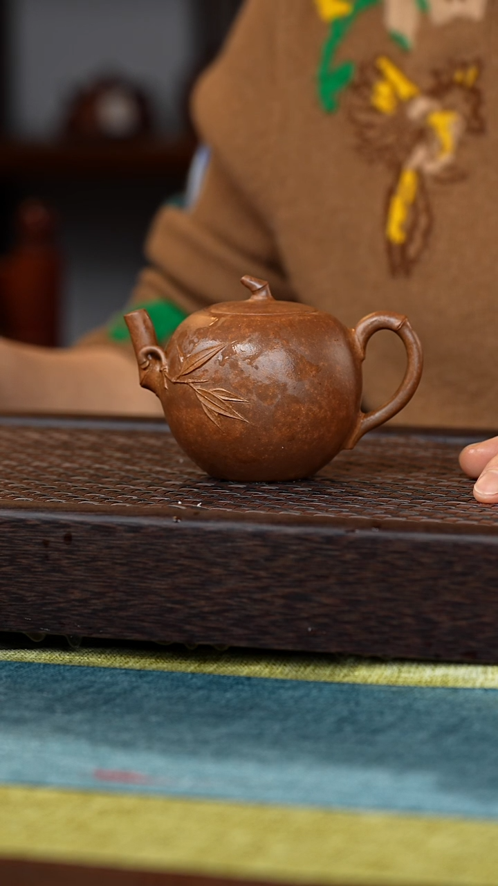 【闪购商品】紫砂茶壶竹节龙骨金砂