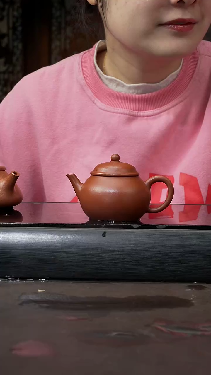 【闪购商品】紫砂茶壶朱泥 古莲子 009