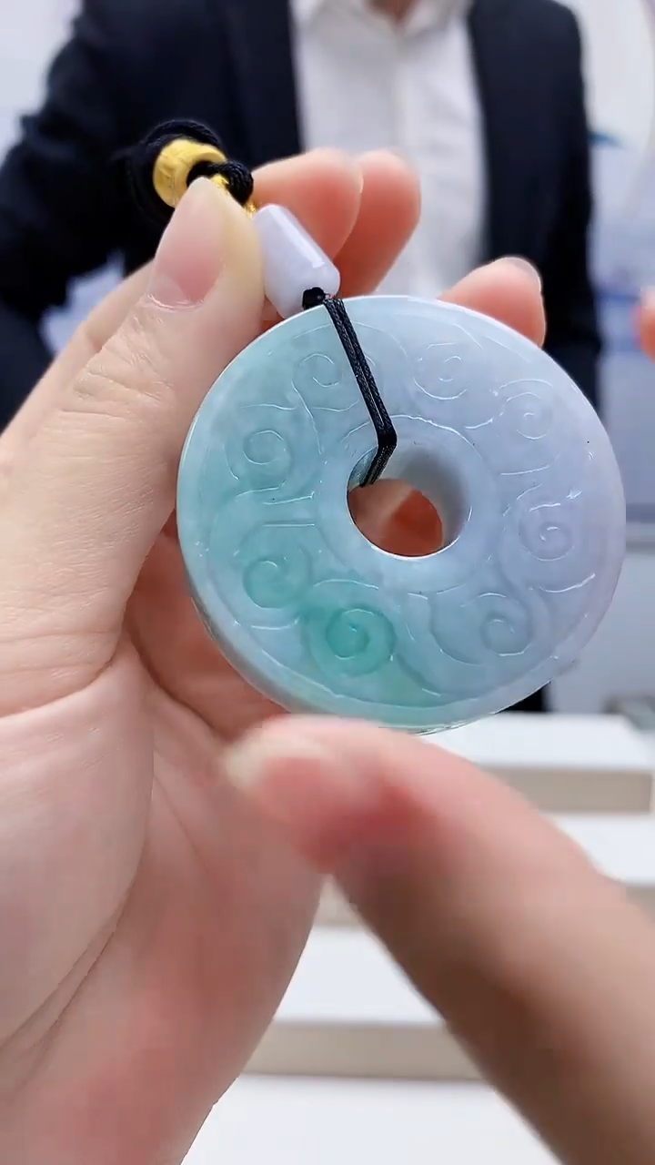 未镶嵌定制翡翠4957lr-毛货挂件35