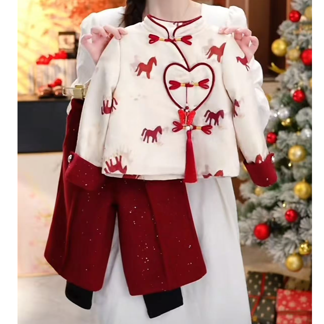 Y2【悦禾】女童新款秋冬韩版百搭洋气加厚童装套装60368