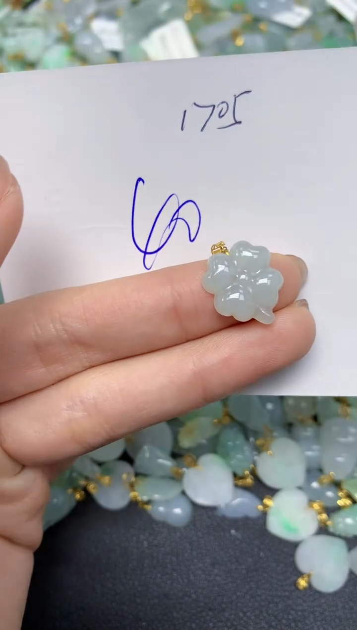 【闪购商品】翡翠颈饰18K金镶嵌 天然翡翠A货