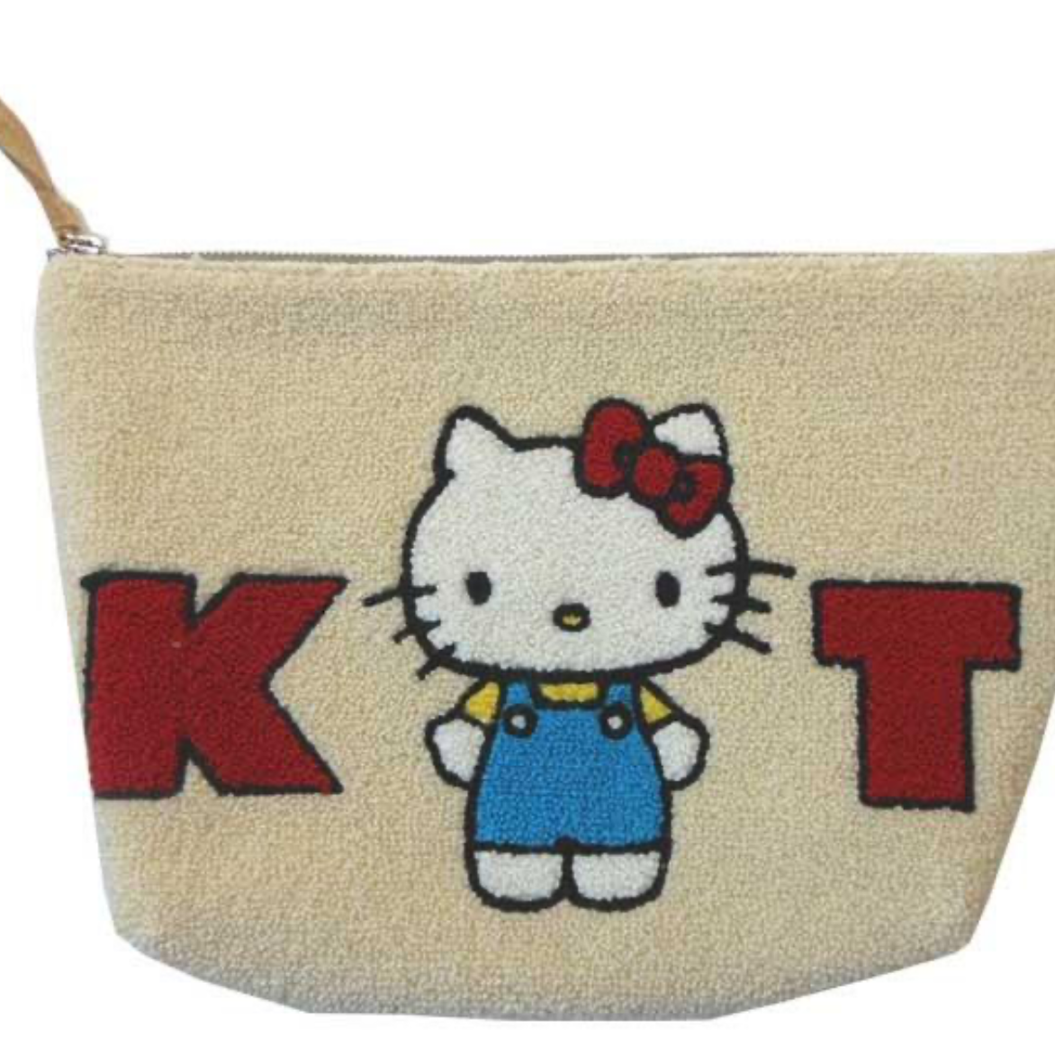 【大阪限定】Hello Kitty 摇粒绒洗漱包 中间Kitty