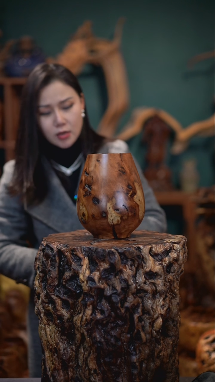 【闪购商品】枣木雷击枣木鸡心罐