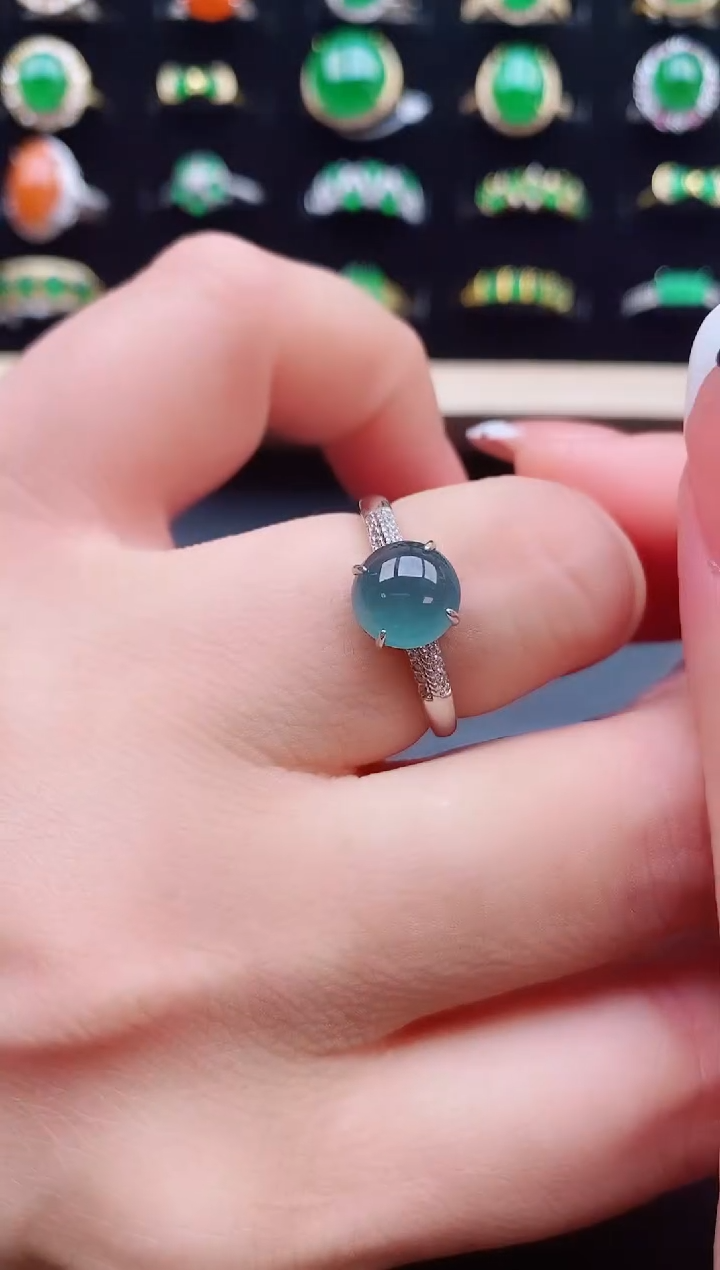 【闪购商品】翡翠戒指银S925镶嵌321321