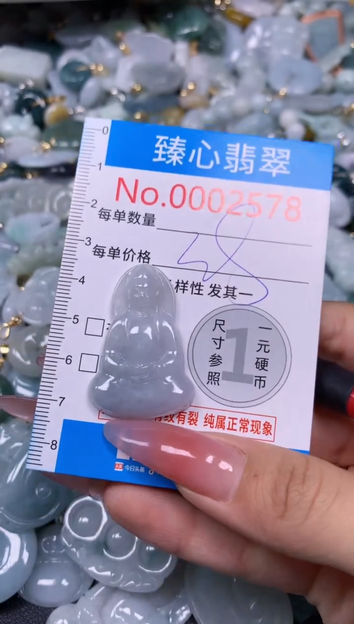 【闪购商品】翡翠颈饰未镶嵌含绳0002578