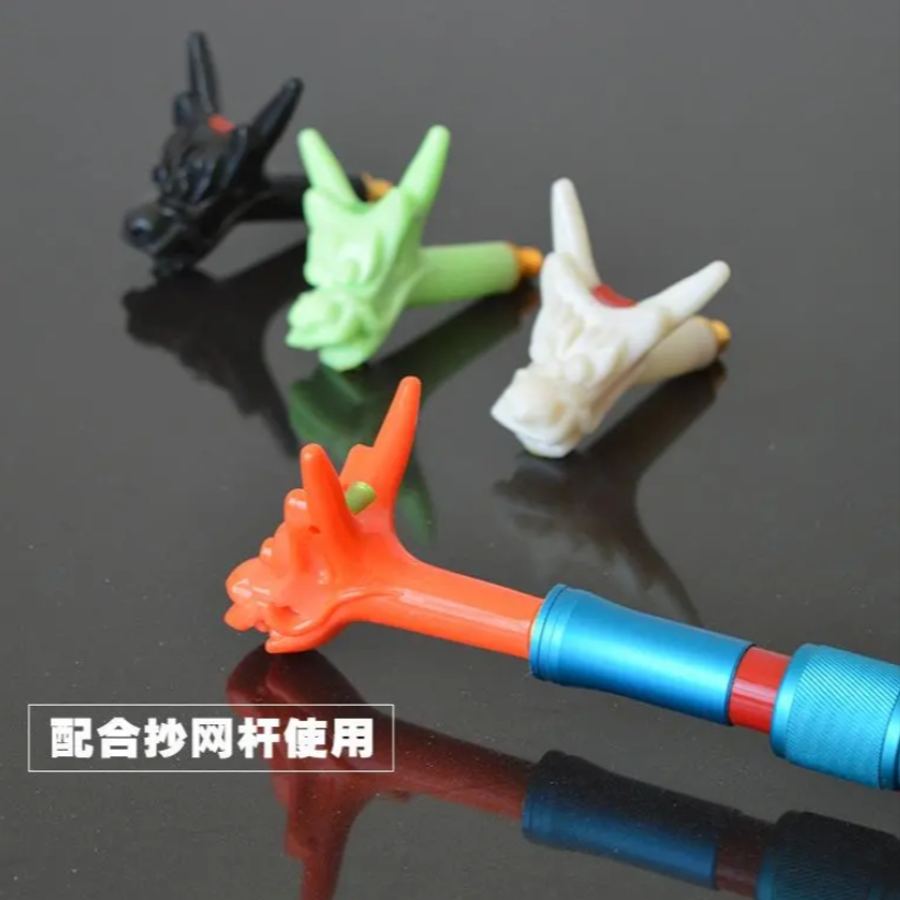 龙头炮台支架头8mm通用螺丝头龙羊角头碳素钓竿架钓鱼竿炮台配件