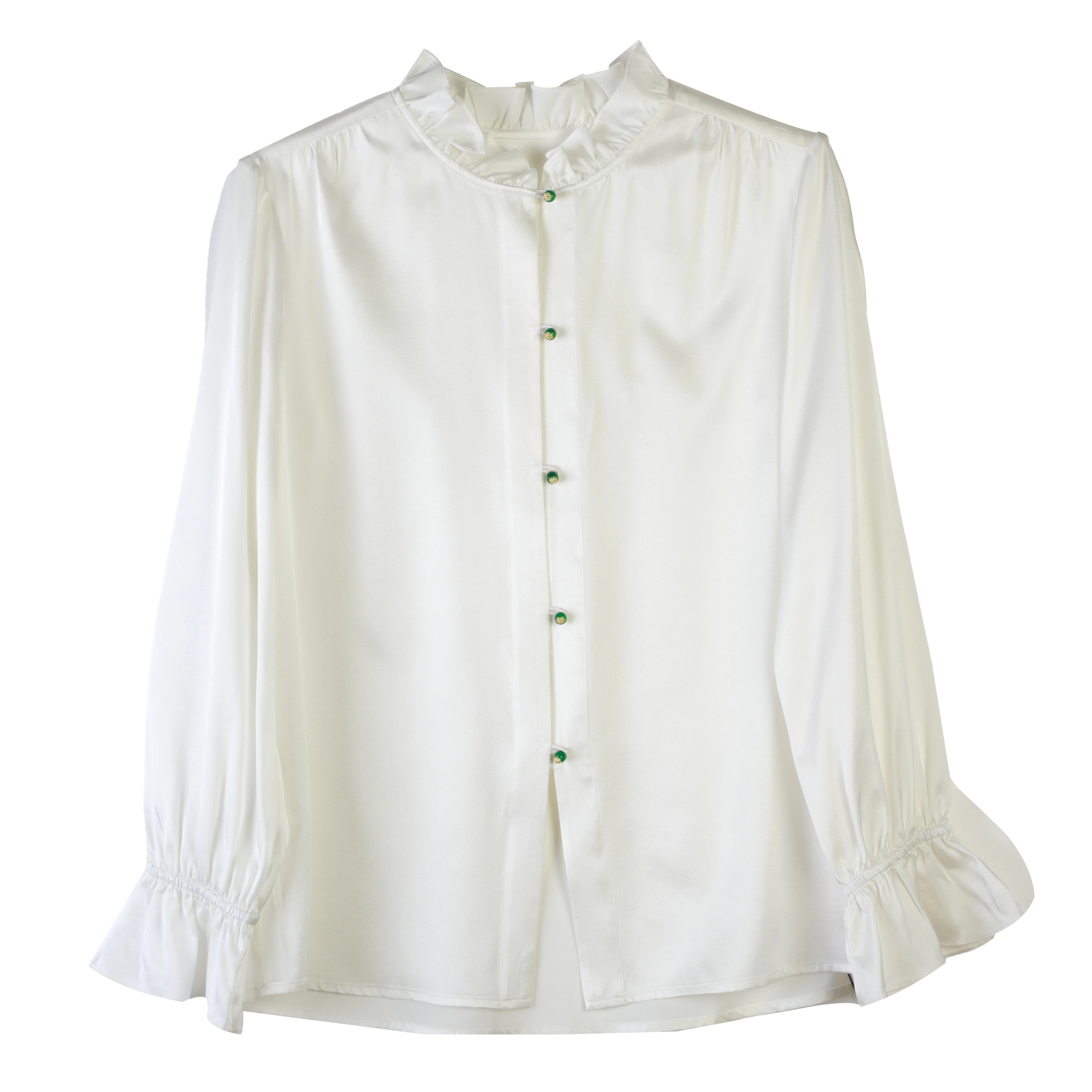 【小水专属】斜纹绸双色衬衫191245