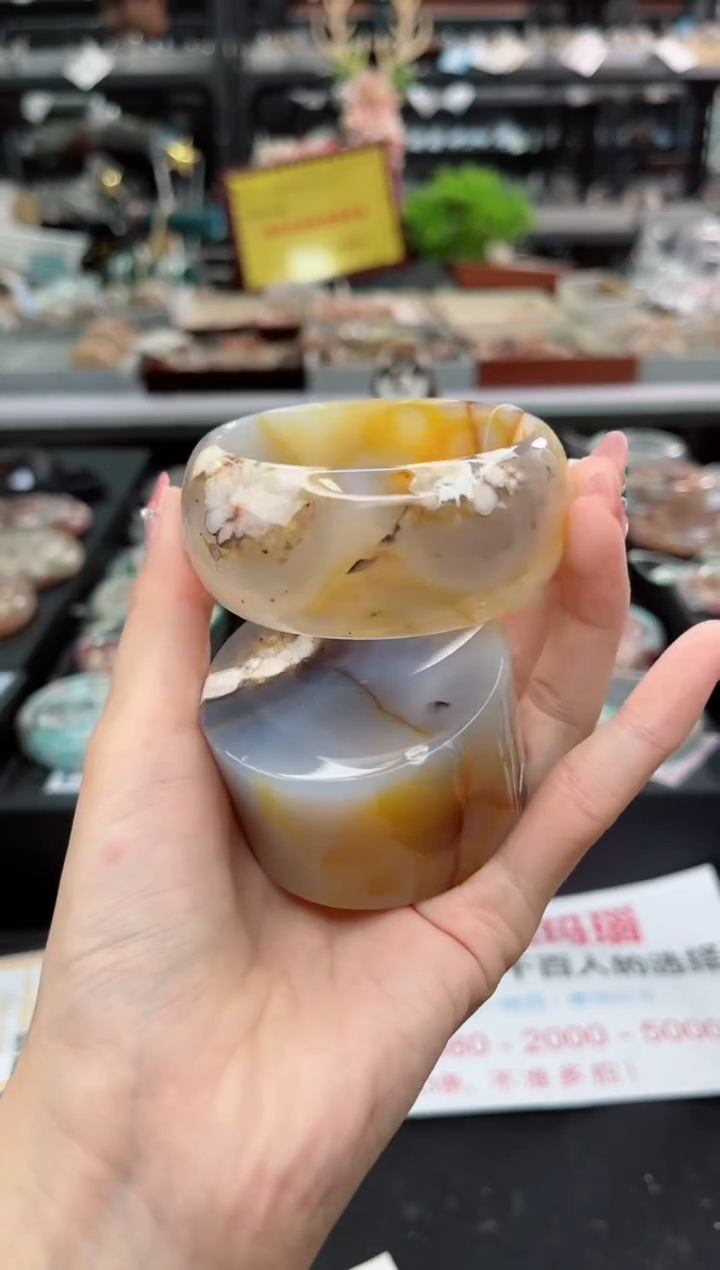 【闪购商品】石英质玉手镯未镶嵌56圈口（赠品镯心）3650218