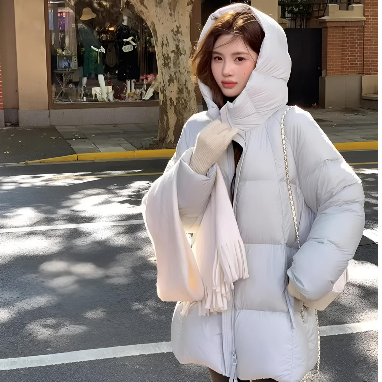 中长款新国标90白鸭绒15D超轻云感泡芙羽绒服女新款网红爆款轻奢