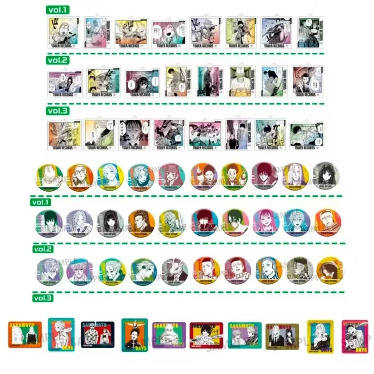 【代拆】SAKAMOTO DAYS坂本日常 塔店系列 吧唧 挂件盲盒