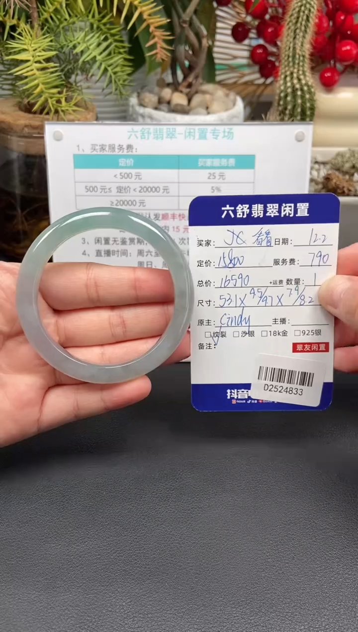 未镶嵌手镯翡翠看*D2524833