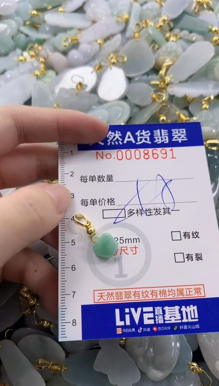 颈饰未镶嵌翡翠天然A货翡翠