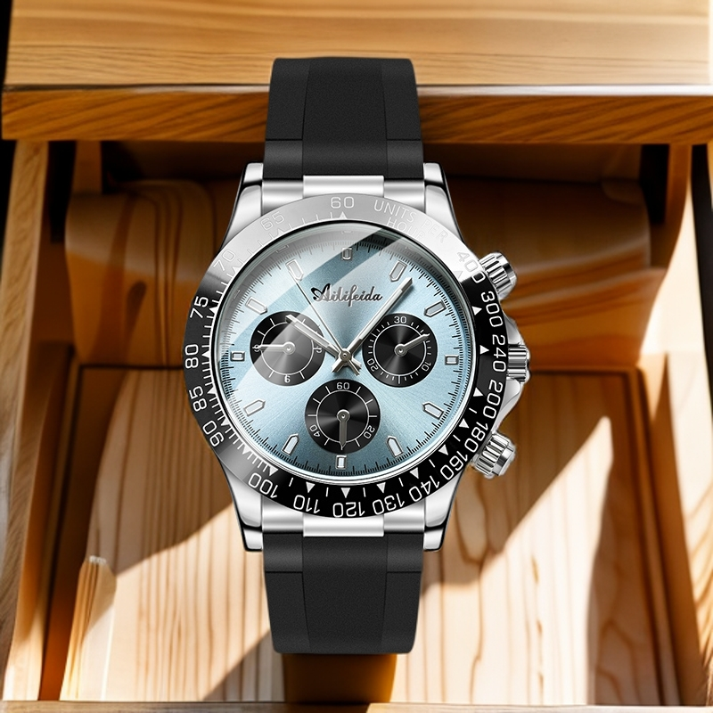 全新冰蓝迪男士手表硅胶表带防水简约休闲男士腕表