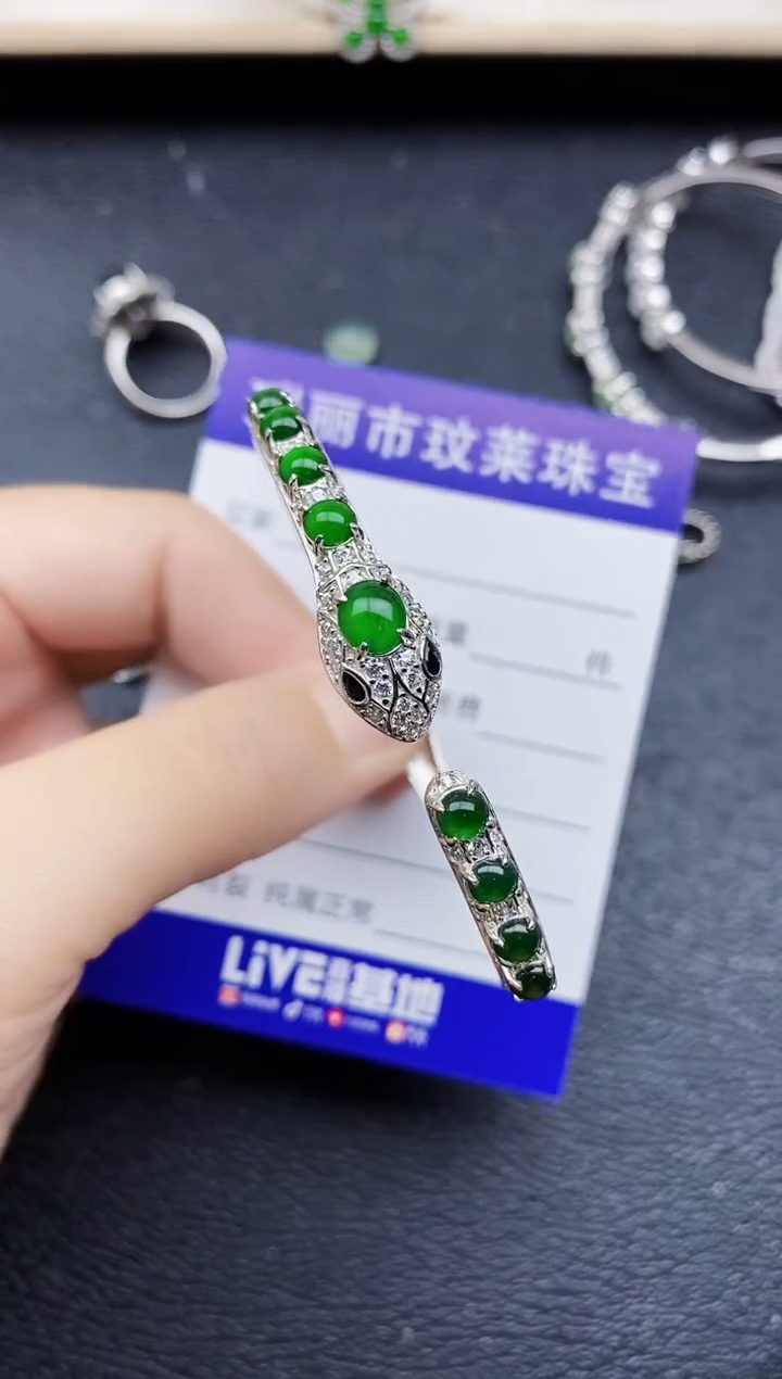 【闪购商品】翡翠戒指银S925镶嵌11111