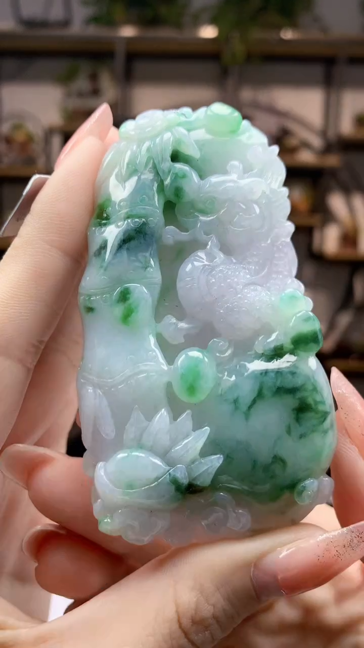 【闪购商品】定制翡翠未镶嵌1063ry-毛货挂件