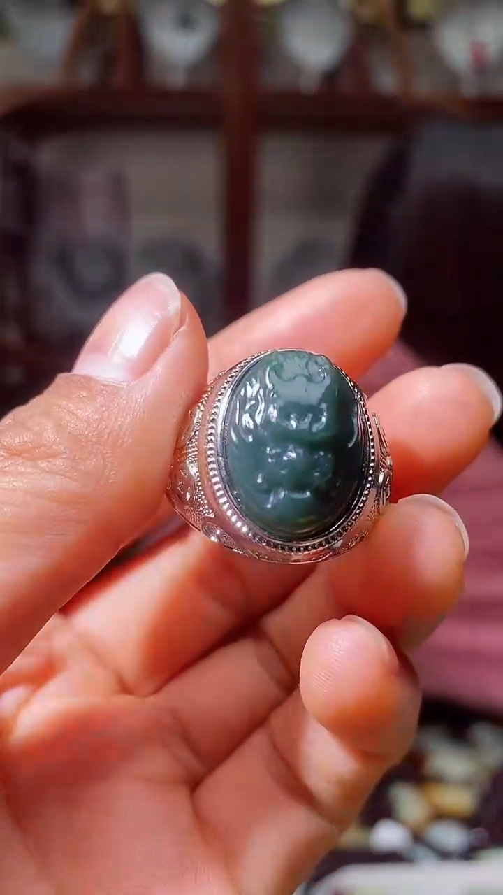 【闪购商品】和田玉戒指未镶嵌1