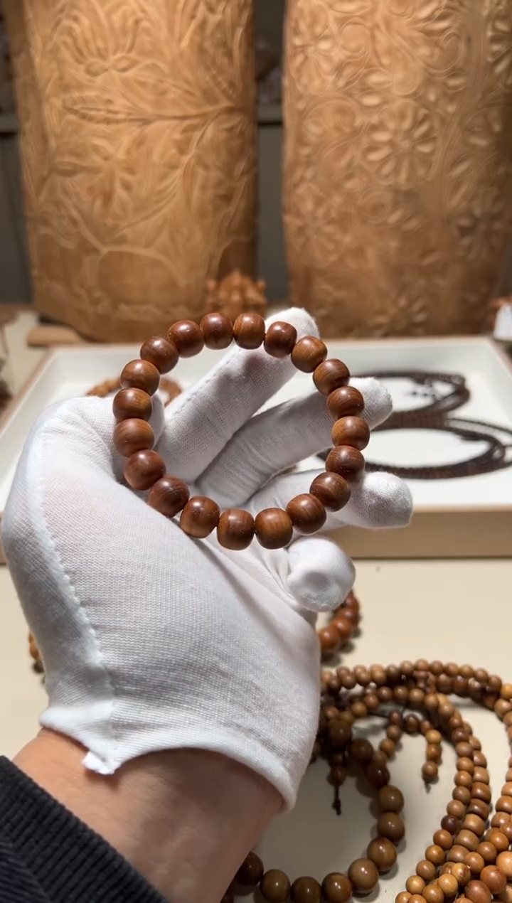 【闪购商品】檀香木手串/手链老山檀香10/11焦糖横纹黑