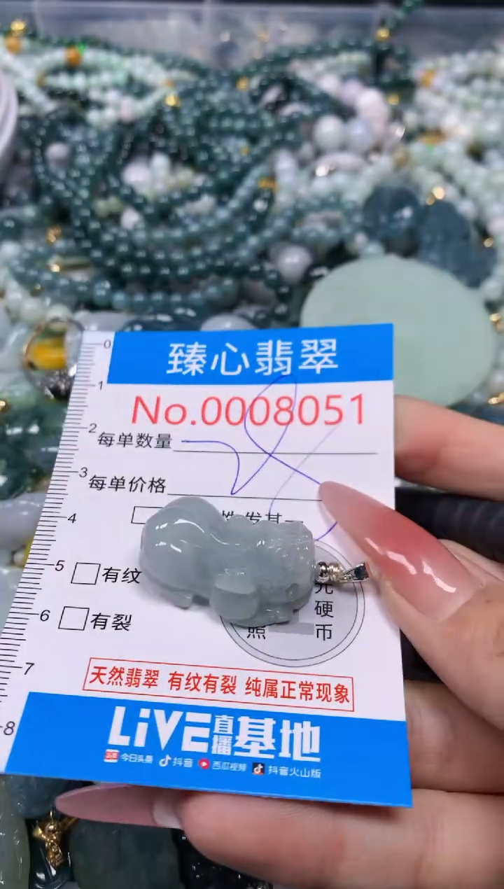 【闪购商品】翡翠颈饰未镶嵌含绳0008051