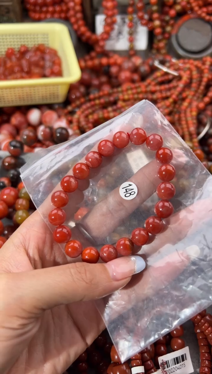 未镶嵌手串南红玛瑙13+