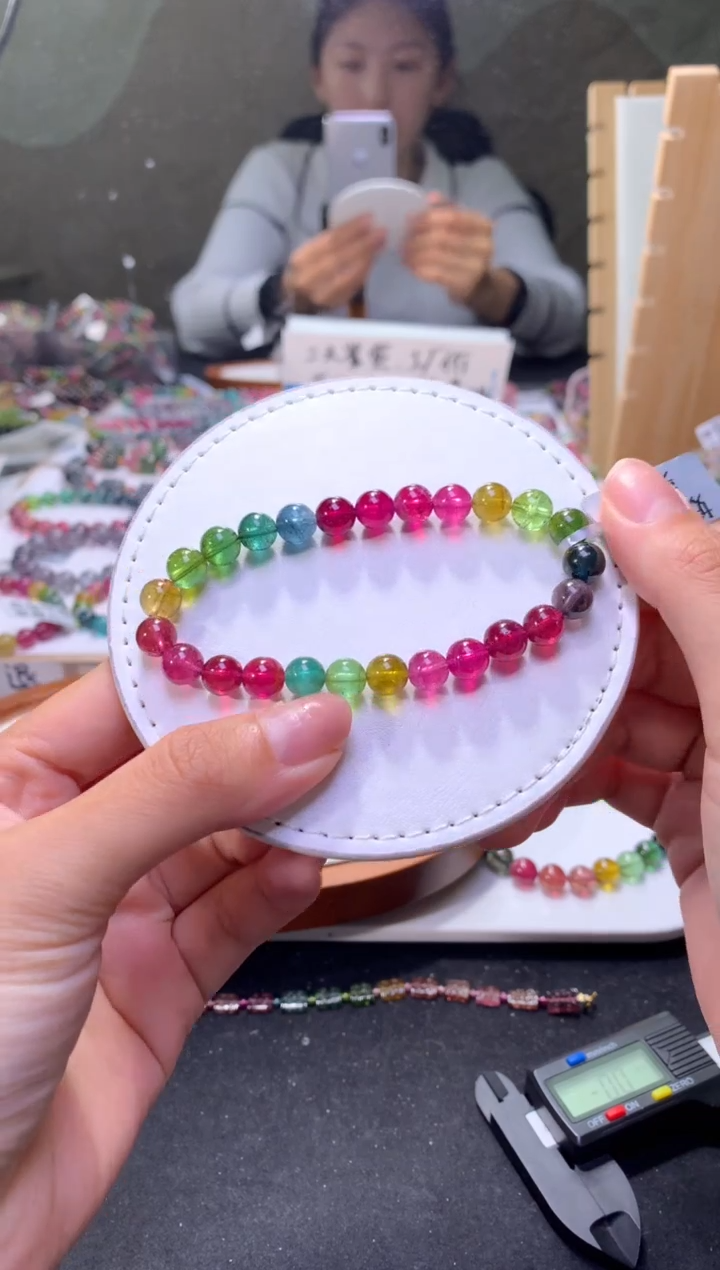 未镶嵌手串碧玺A09【天然碧玺】