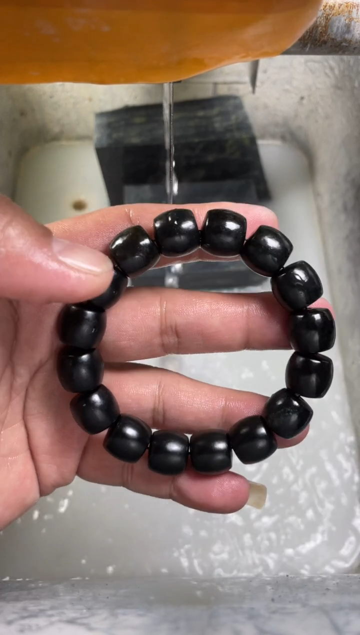 未镶嵌手串和田玉青玉手串