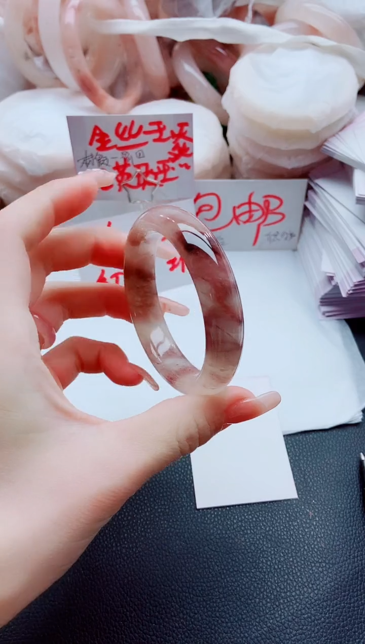 【闪购商品】石英质玉手镯未镶嵌K224-56-57