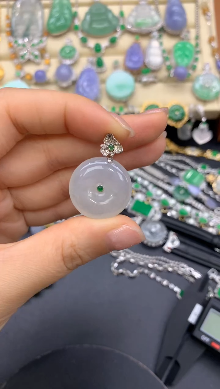 【闪购商品】翡翠颈饰18K金镶嵌254-中国好珍宝1